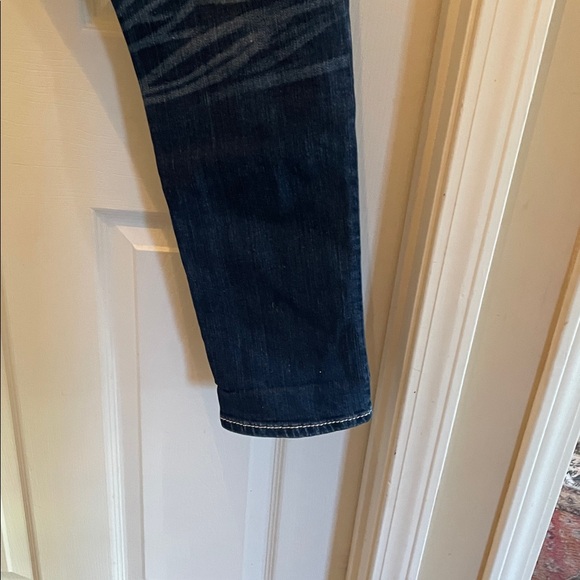 Miss Me Blue Jeans Angel Wings with Silver Embroidery& Rhinestones. - Picture 9 of 16